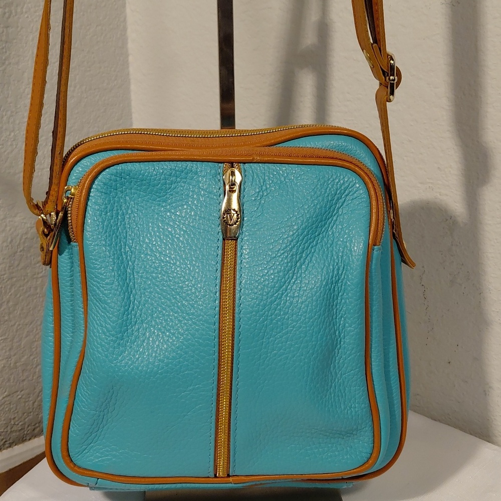 Valentina Turquoise Crossbody Bag